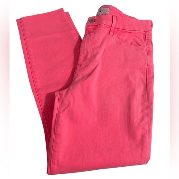 Frank & Eileen Sligo Neon Pink Skinny Jeans Italian Power Denim Size 31 - Picture 3 of 10
